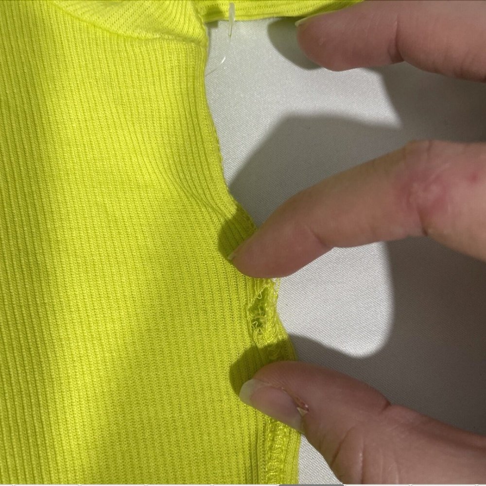 NWD $115 Rag & Bone The‎ Rib Slim Tee in Fresh Lime [ Medium ] #5326 - Picture 7 of 14
